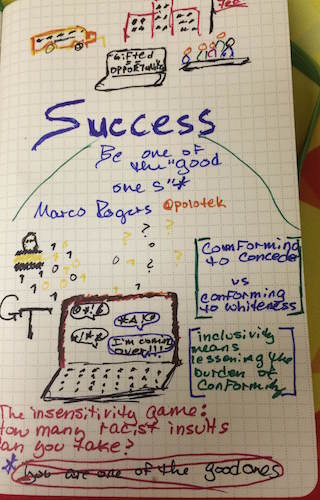 Conforming to Succeed and What it Means for People of Color - Sketchnotes