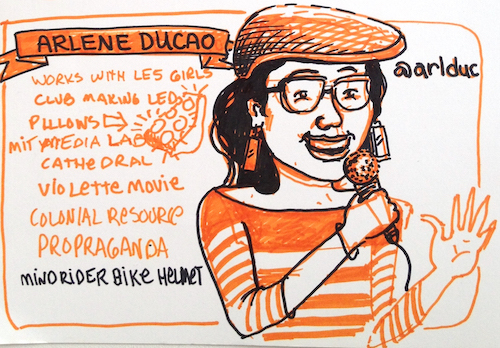 Sketchnotes of Arlene